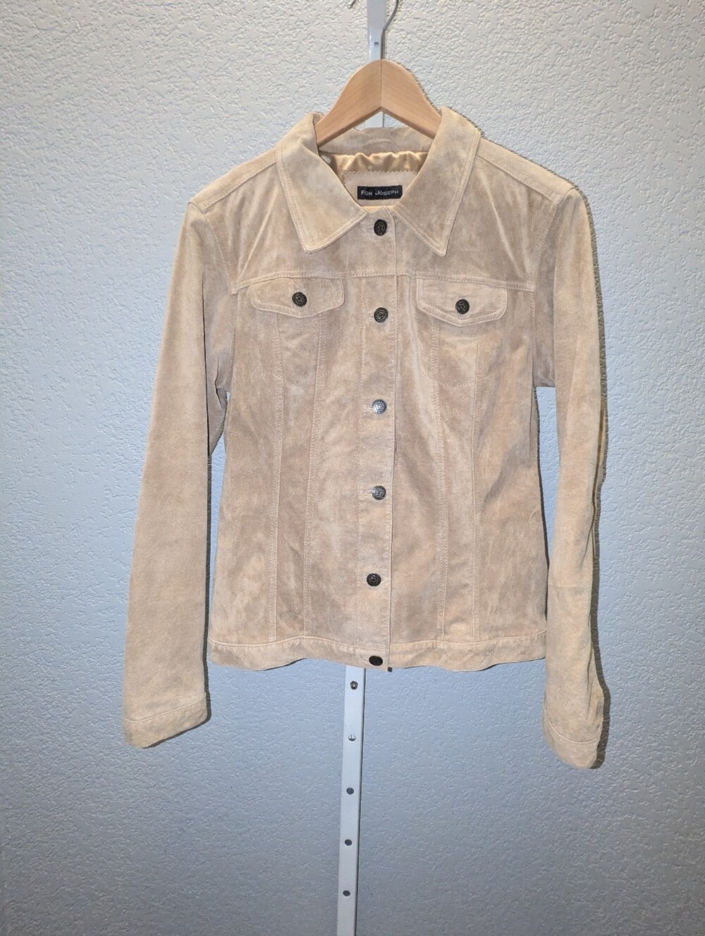 For Joseph Women's Y2K Fawn Suede Trucker Jacket - M